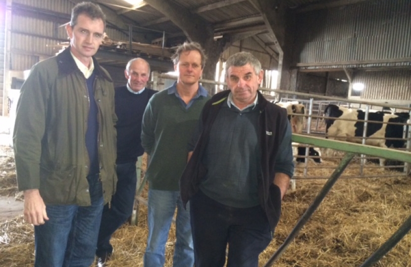 David with local dairy farmers 
