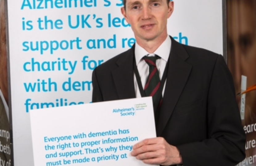 David pledges his support for people living with dementia