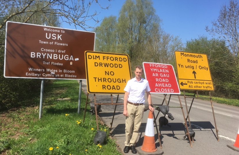 Usk road signs 