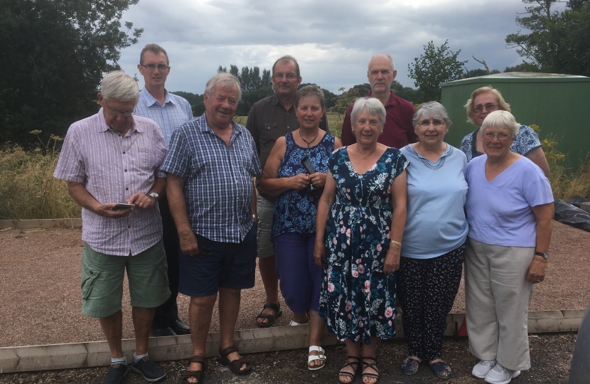 David Davies MP visits The Bryn to support residents affected by A40 noise pollution