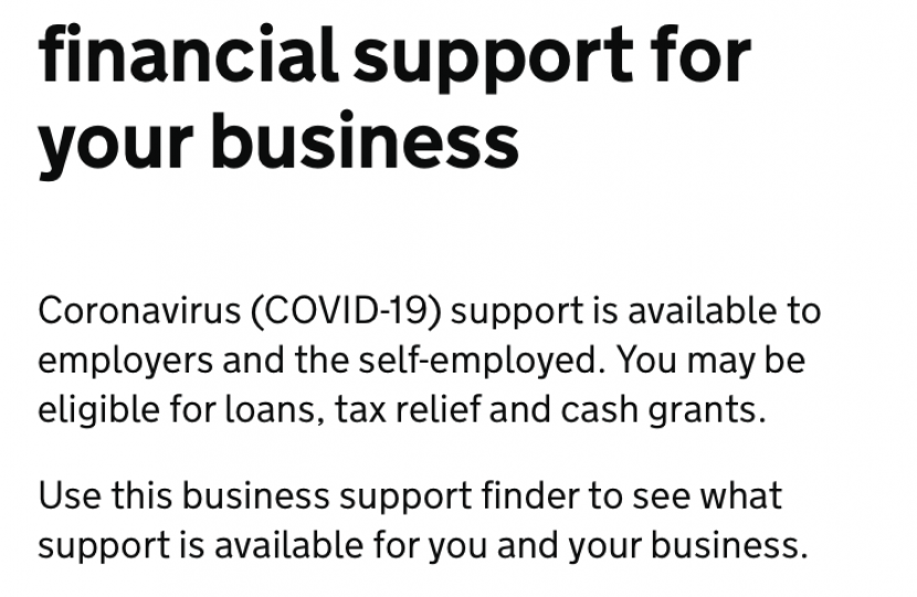 Business support finder
