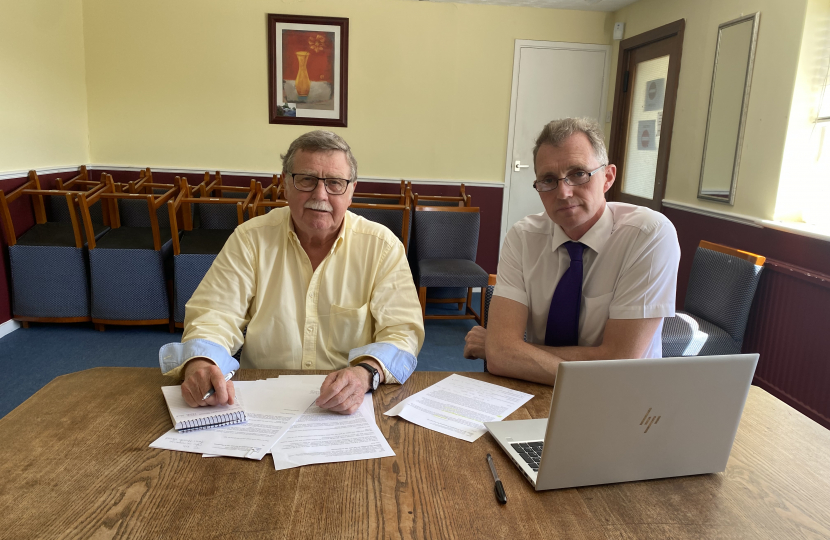 David Davies MP with Richard Kimberley.  