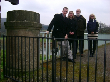 David Lambert, Kate Finn and Tara Ballard with David Davies MP