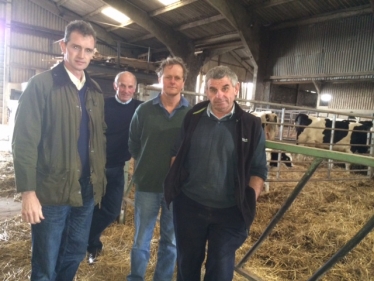 David with local dairy farmers 