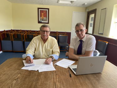 David Davies MP with Richard Kimberley.  