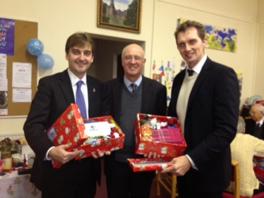 Nick, David and Barrie O'Keefe, Chairman of Monmouth Conservative Association